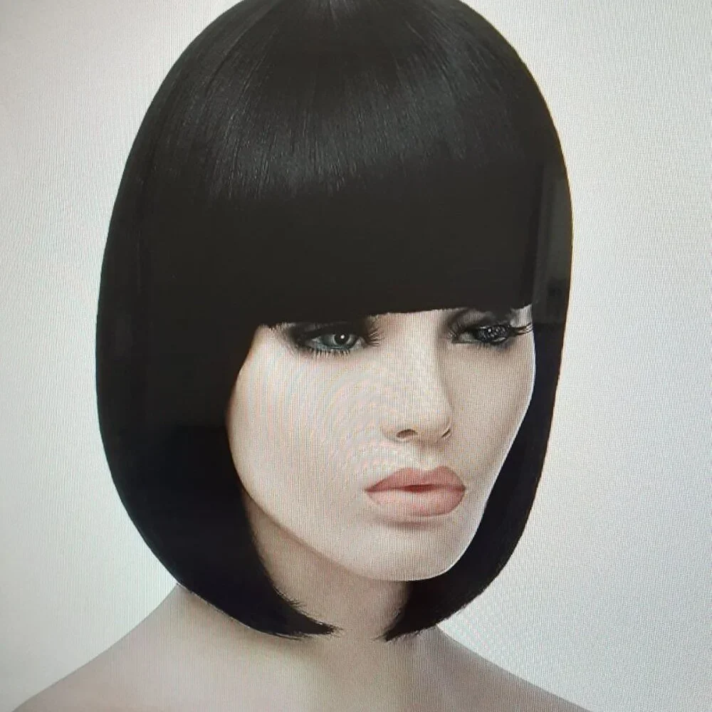 N/A black wig